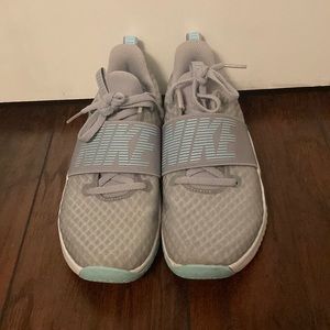 Gray and sky blue Nike Shoes